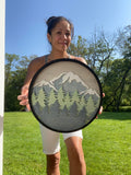 3D Mountain Wall Decor Round